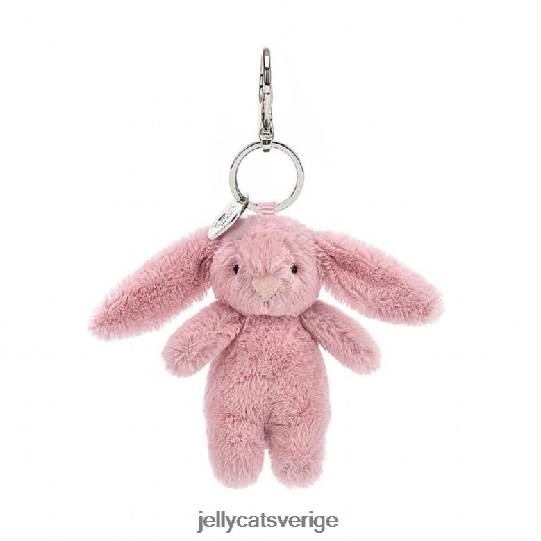 Jellycat tillbehör blyg kanin tulpan väska charm rosa 4206LT577