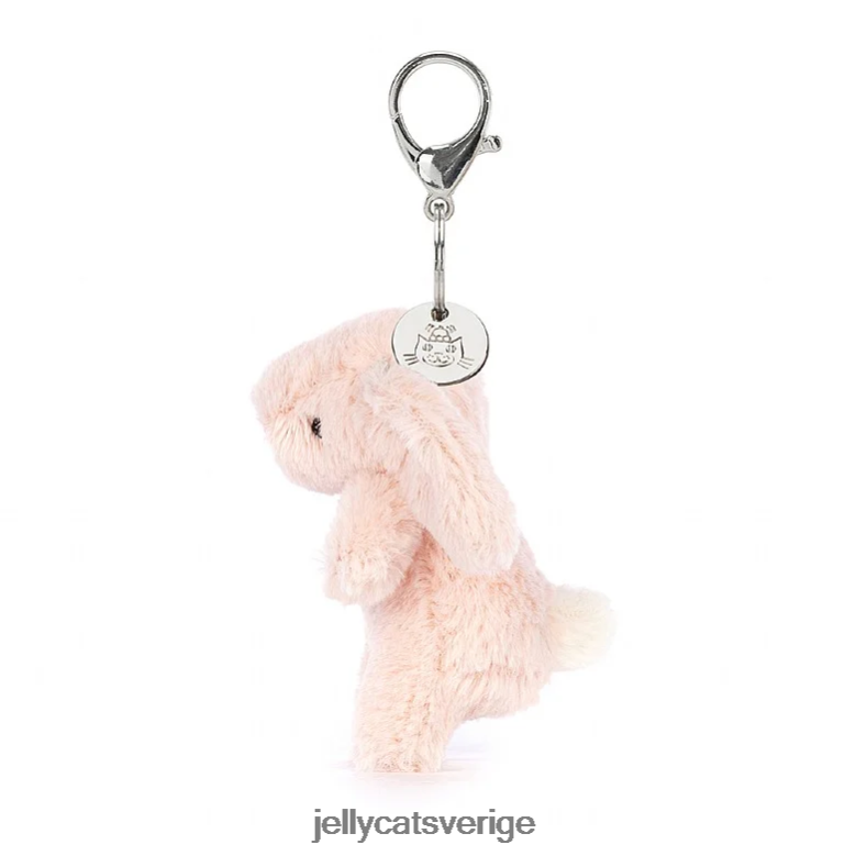 Jellycat tillbehör blyg rouge kaninväska charm persika 4206LT613