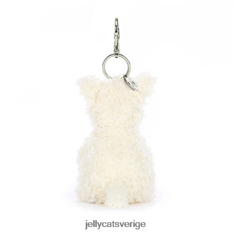 Jellycat tillbehör munro scottie dog bag charm creme 4206LT642