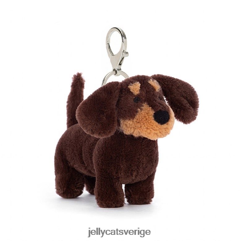Jellycat tillbehör otto korv hundpåse charm brun 4206LT70