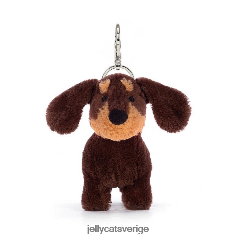 Jellycat tillbehör otto korv hundpåse charm brun 4206LT70
