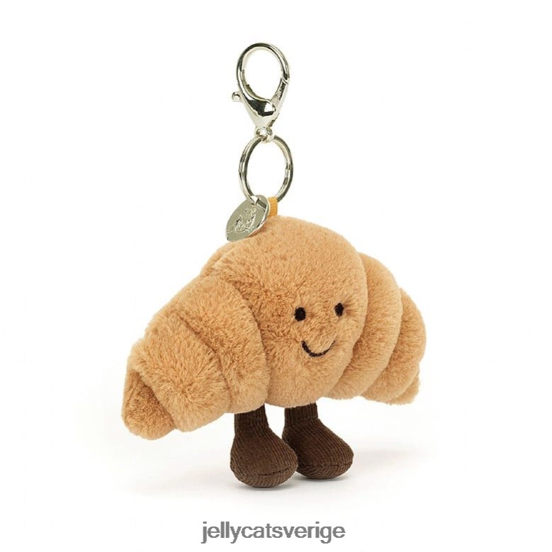 Jellycat tillbehör underhållande croissantväska charm beige 4206LT17