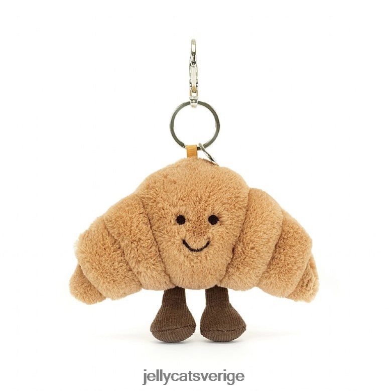 Jellycat tillbehör underhållande croissantväska charm beige 4206LT17