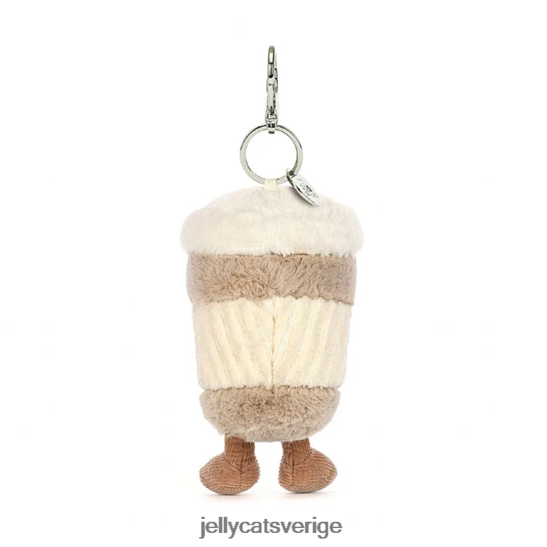 Jellycat tillbehör underhållande kaffe-to-go-väska charm beige 4206LT34