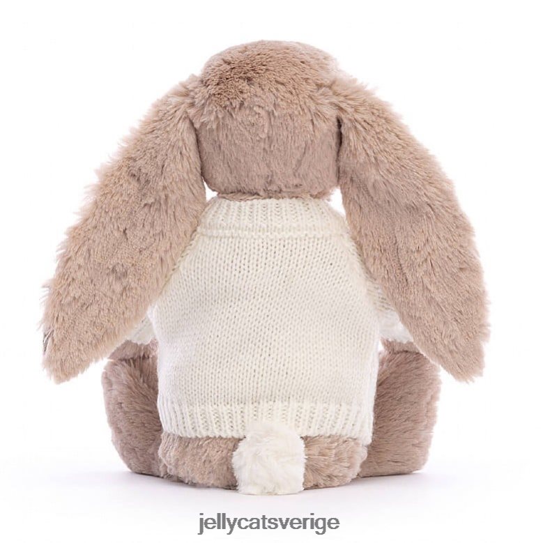 Jellycat leksak blossom bea bunny med personlig gräddtröja beige 4206LT160