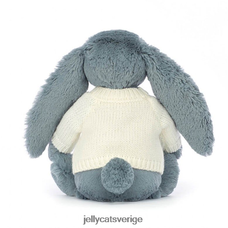 Jellycat leksak blossom dusky med personlig gräddtröja blå 4206LT331