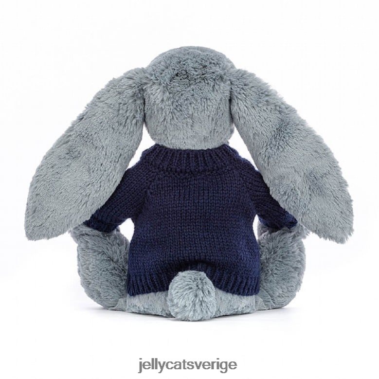 Jellycat leksak blossom dusky med personlig marinblå tröja 4206LT436