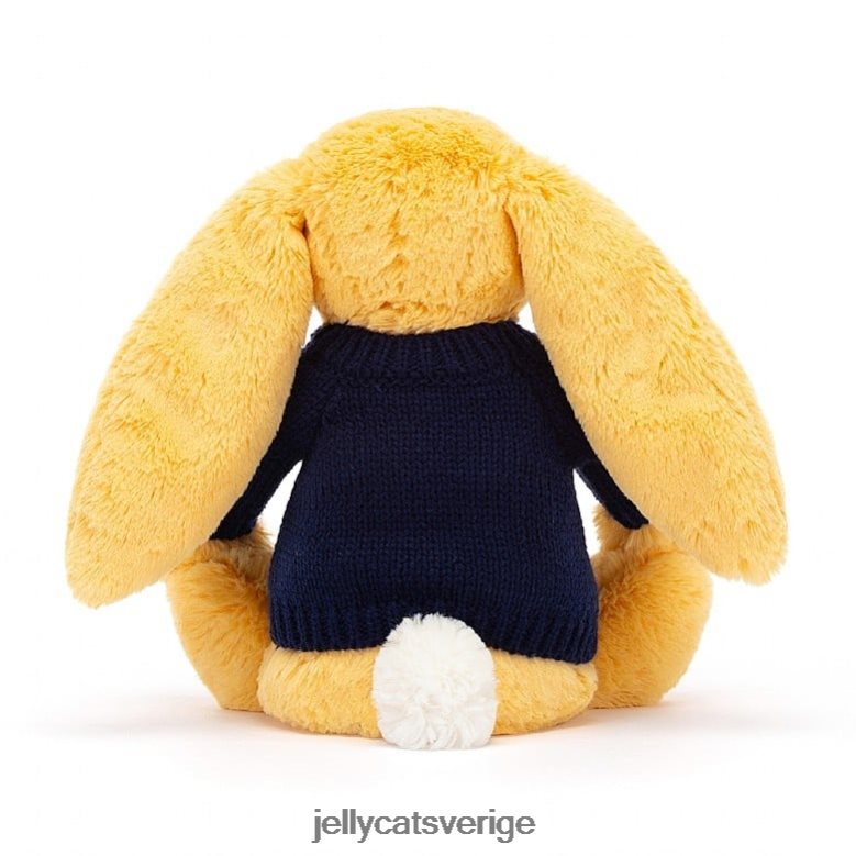 Jellycat leksak blyg kanin med personlig marin tröja solsken 4206LT390