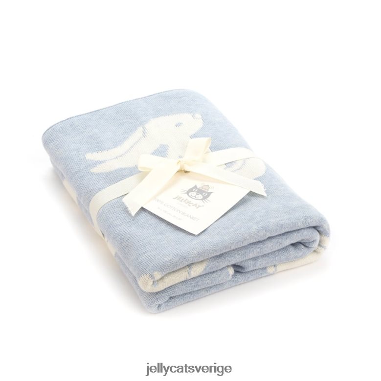 Jellycat leksak blyg kaninfilt blå 4206LT697