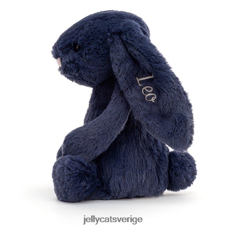 Jellycat leksak personlig bashful kanin medium marinblå 4206LT242