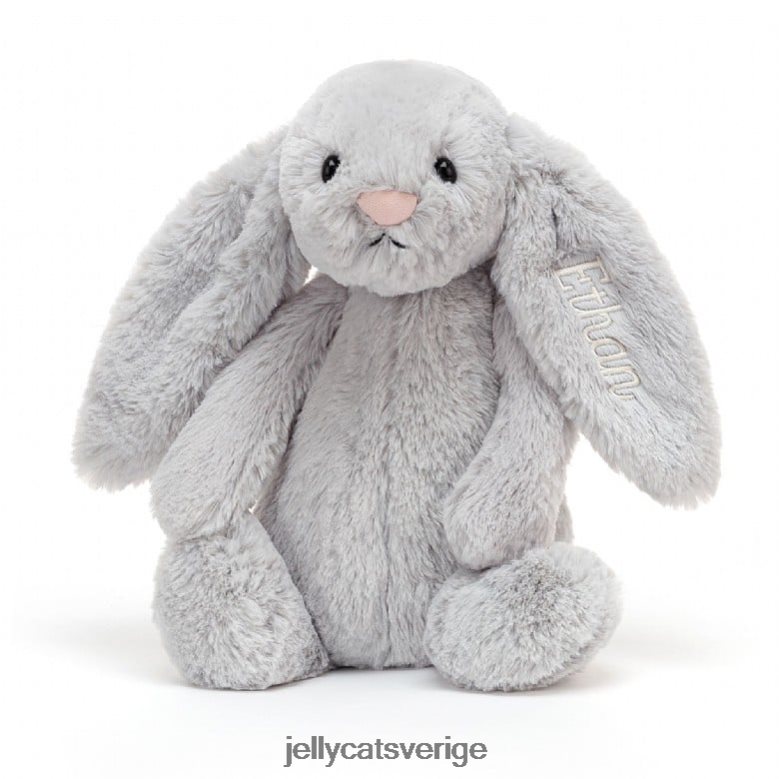 Jellycat leksak personlig bashful kanin medium silver 4206LT273