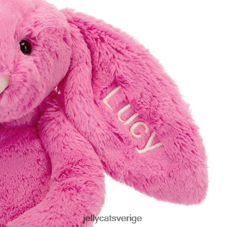 Jellycat leksak personlig bashful kanin medium varm rosa 4206LT173