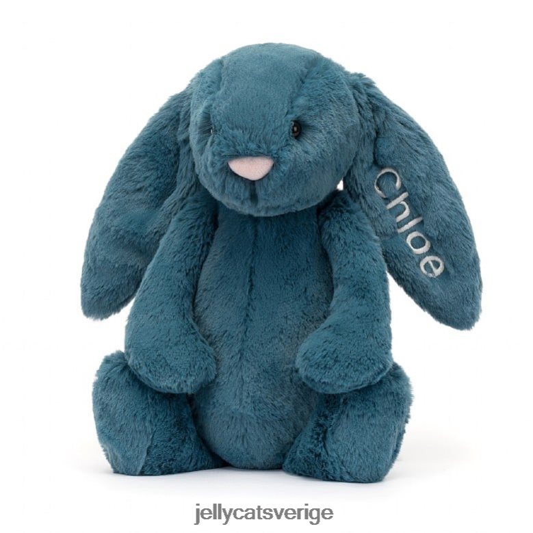 Jellycat leksak personlig bashful mineralblå kanin medium kolboltblå 4206LT346