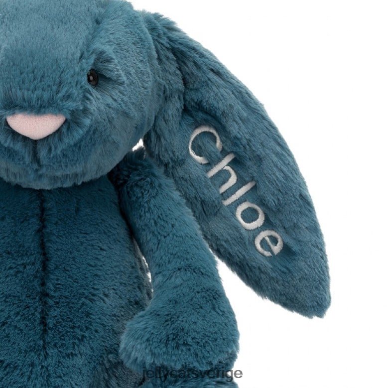 Jellycat leksak personlig bashful mineralblå kanin medium kolboltblå 4206LT346