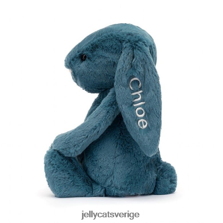 Jellycat leksak personlig bashful mineralblå kanin medium kolboltblå 4206LT346