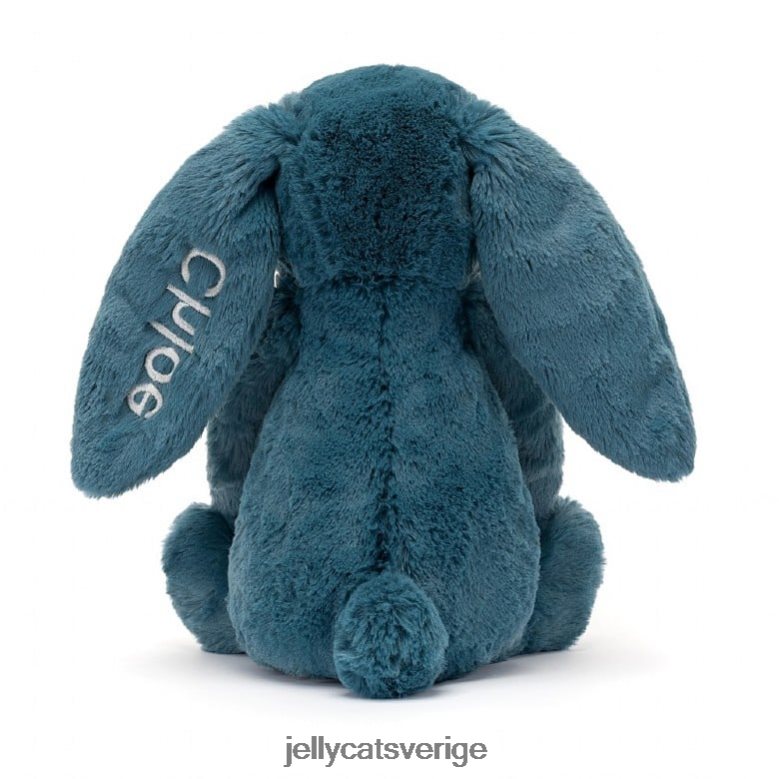 Jellycat leksak personlig bashful mineralblå kanin medium kolboltblå 4206LT346