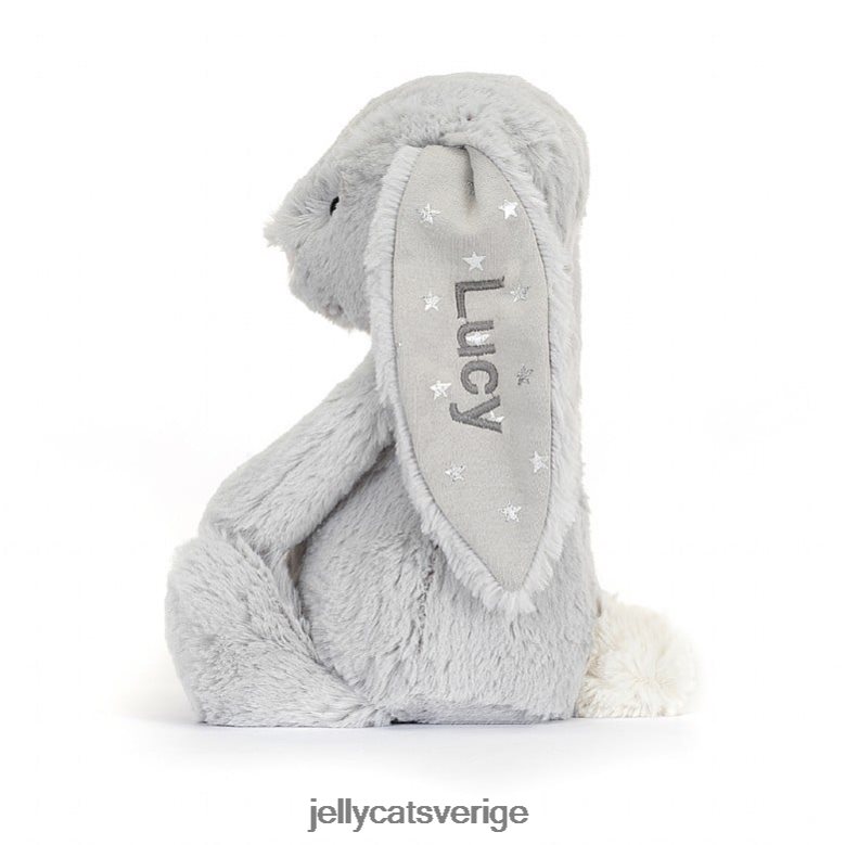 Jellycat leksak personlig bashful skimmer kanin mellangrå 4206LT236