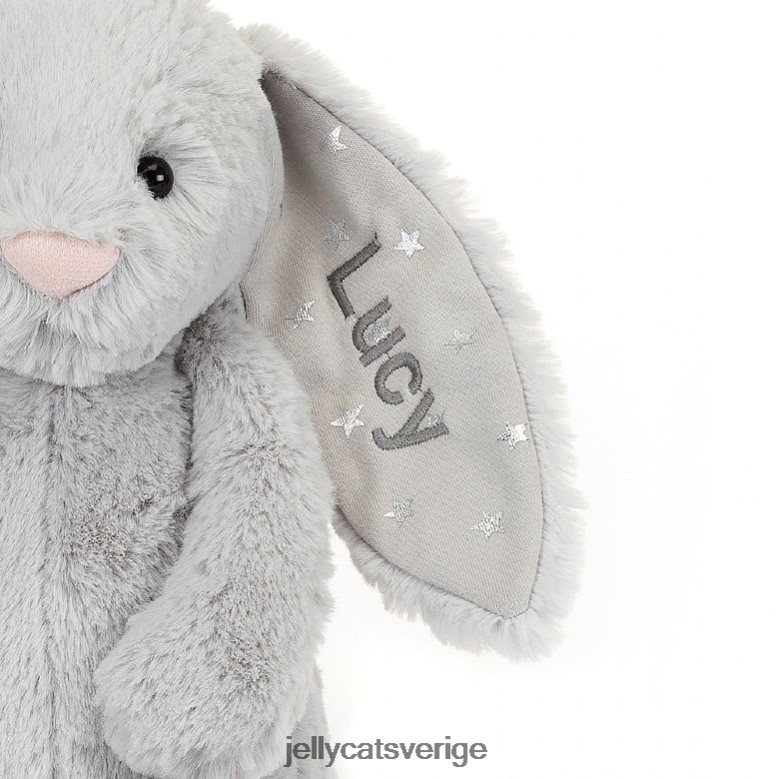 Jellycat leksak personlig bashful skimmer kanin mellangrå 4206LT236