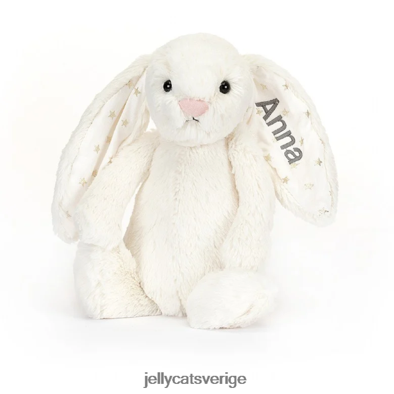 Jellycat leksak personlig bashful twinkle bunny medium kräm 4206LT203