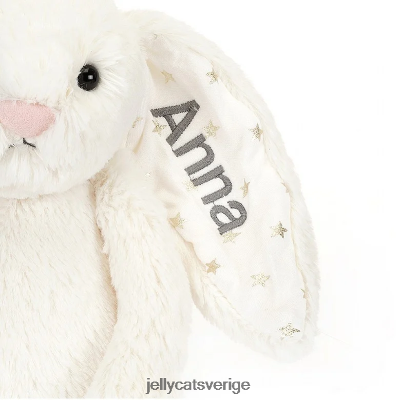 Jellycat leksak personlig bashful twinkle bunny medium kräm 4206LT203