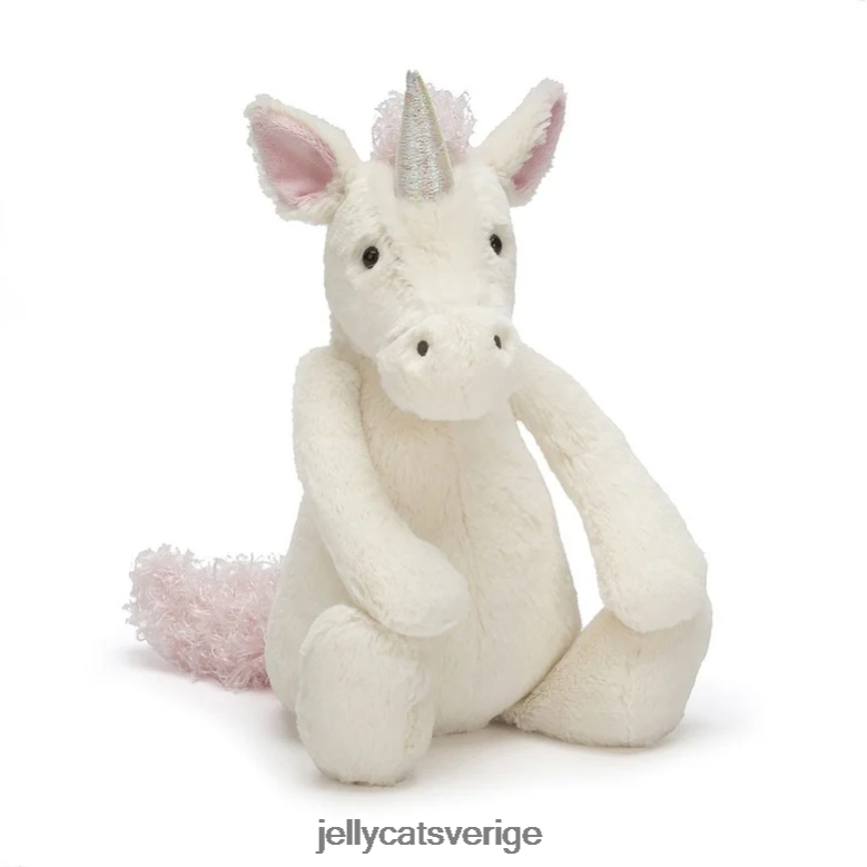 Jellycat leksak blyg enhörning vit 4206LT145