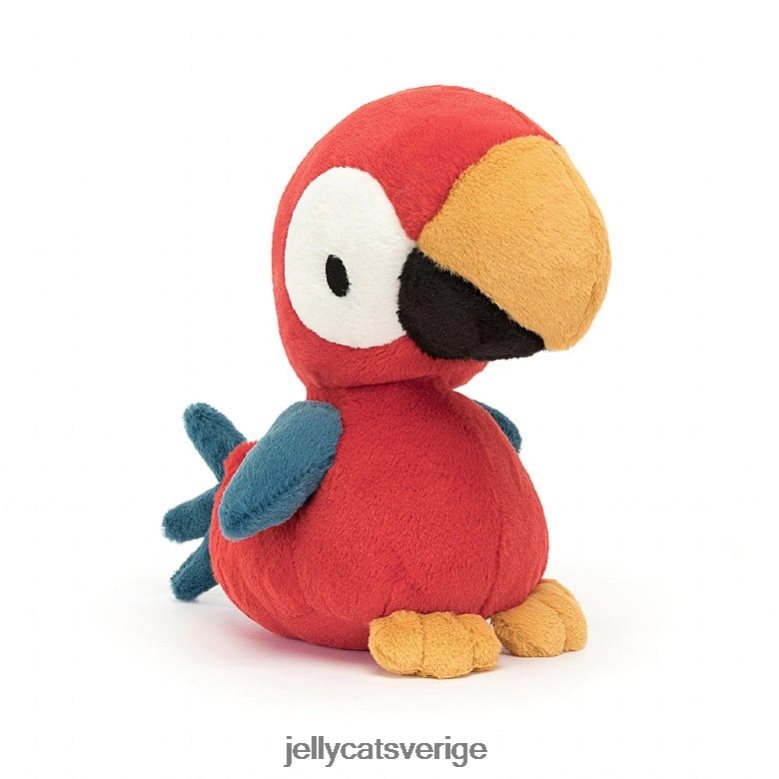 Jellycat leksak fyllig näbb papegoja röd 4206LT252