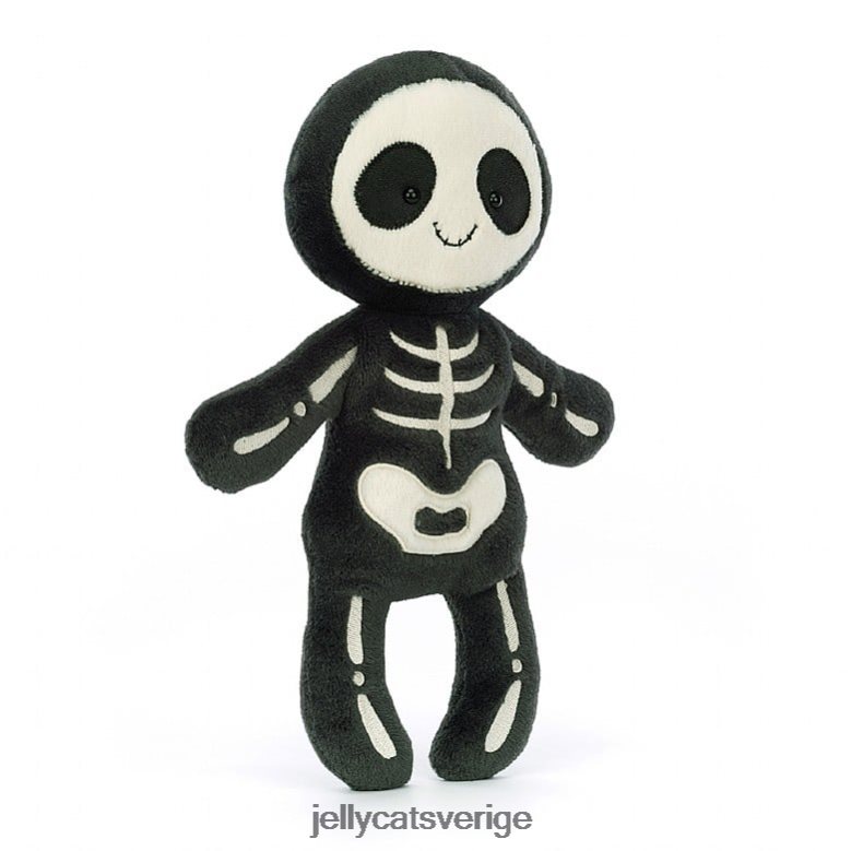 Jellycat leksak skelett bob svart och vit 4206LT109