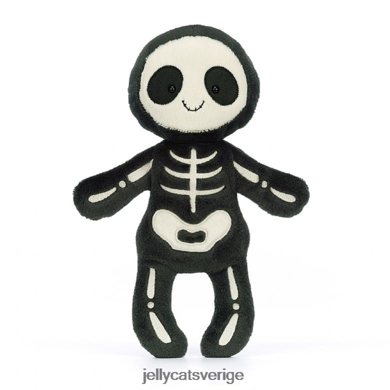 Jellycat leksak skelett bob svart och vit 4206LT109