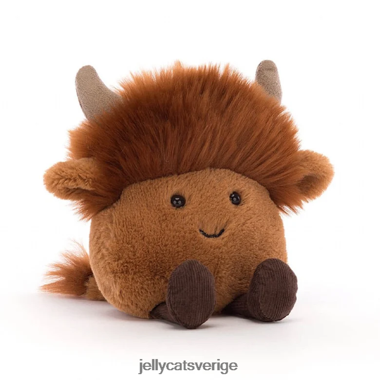 Jellycat leksak amuseabean highland ko brun 4206LT82