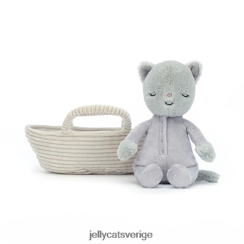 Jellycat leksak rock-a-bye kattunge grå 4206LT407
