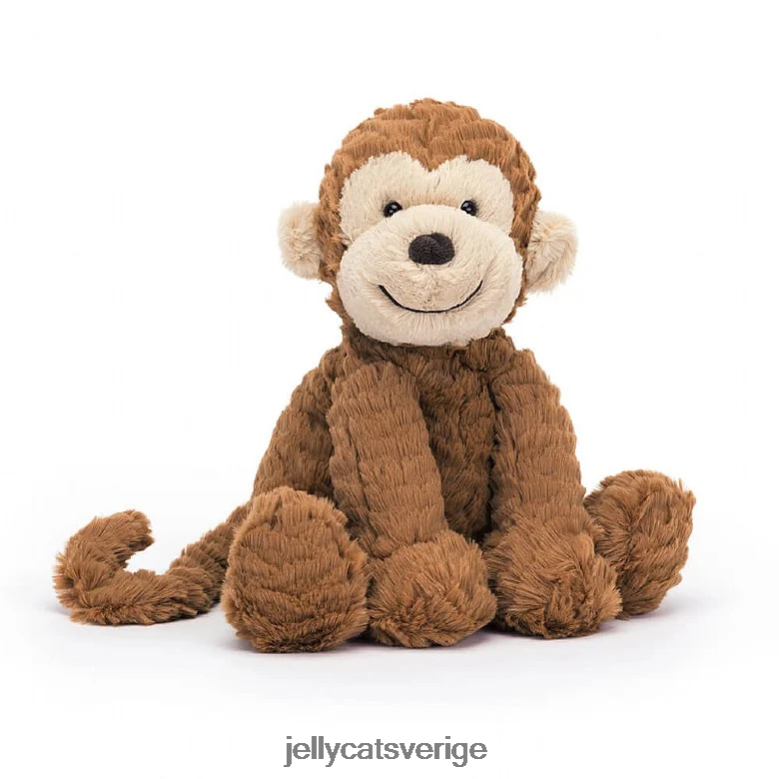 Jellycat leksak fuddlewuddle apa brun och vit 4206LT630