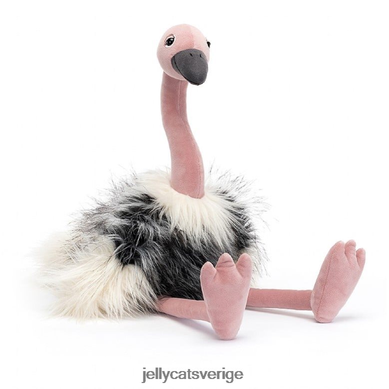 Jellycat leksak ramonda strutsgrå 4206LT441