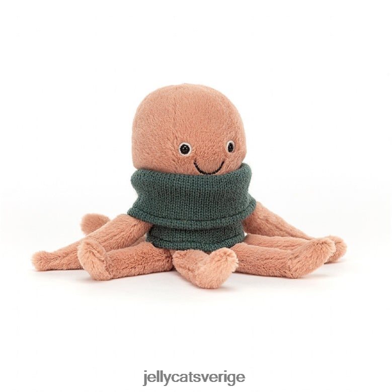 Jellycat leksak mysig besättning bläckfisk aprikos 4206LT231