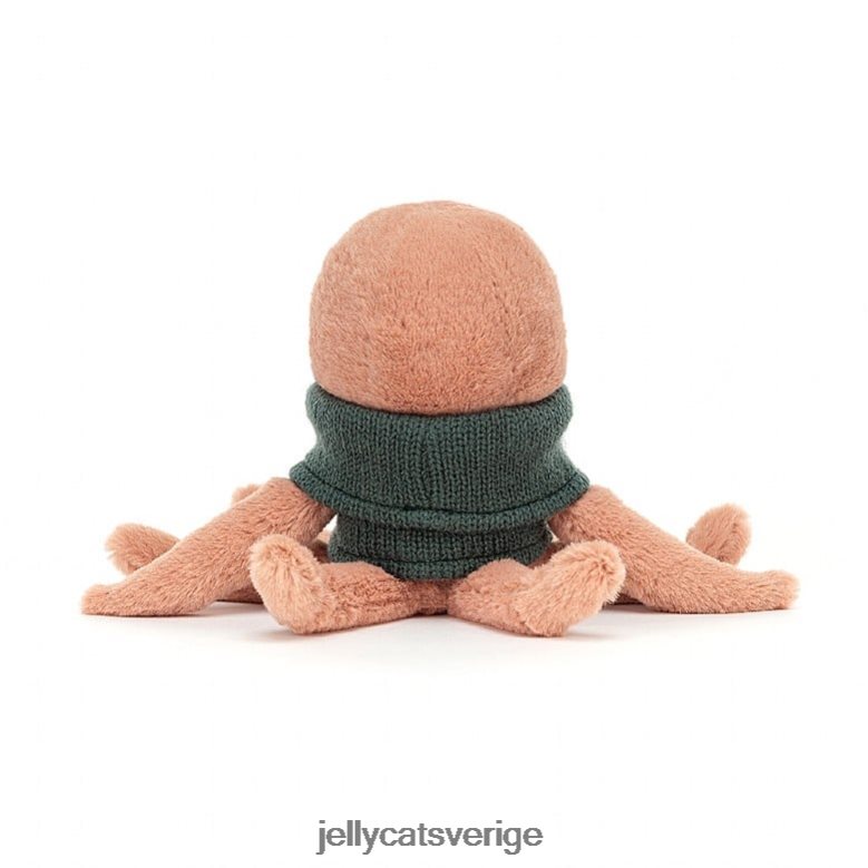 Jellycat leksak mysig besättning bläckfisk aprikos 4206LT231