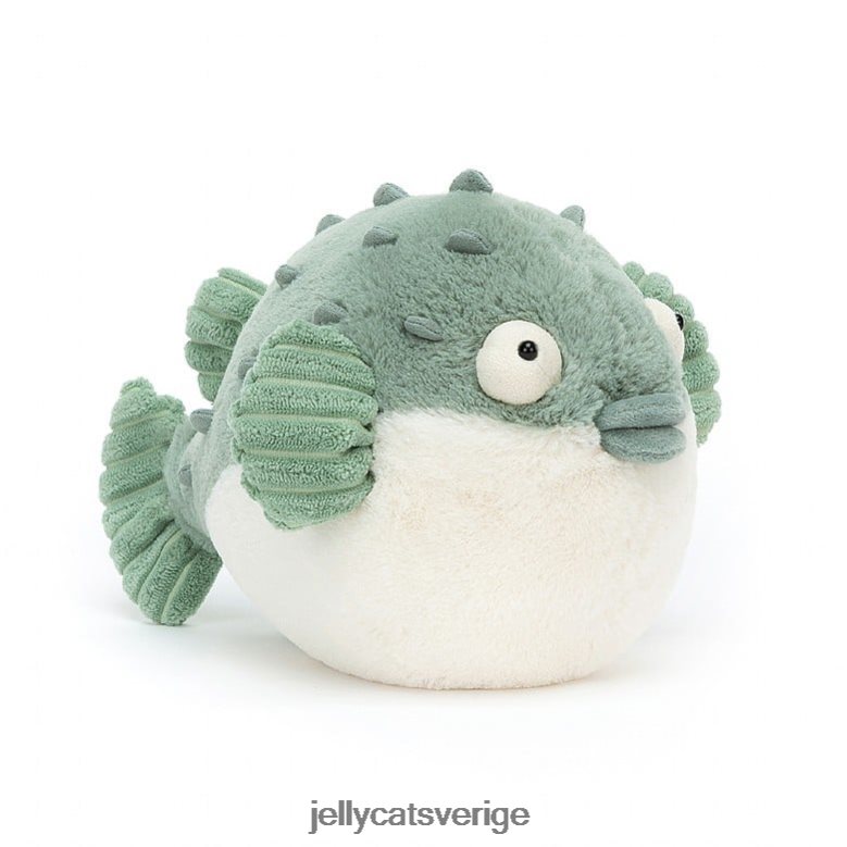 Jellycat leksak pacey pufferfish blå och grädde 4206LT112