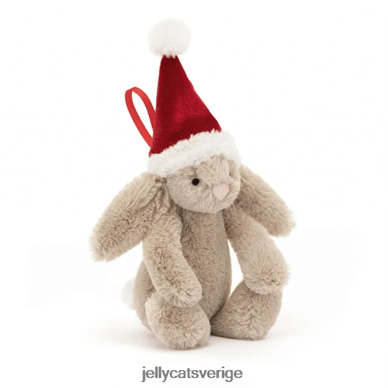 Jellycat leksak blyg jul kanin dekoration beige 4206LT347