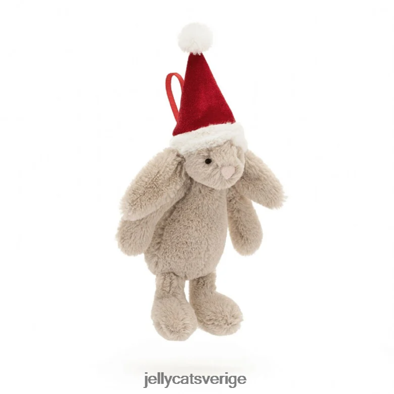 Jellycat leksak blyg jul kanin dekoration beige 4206LT347