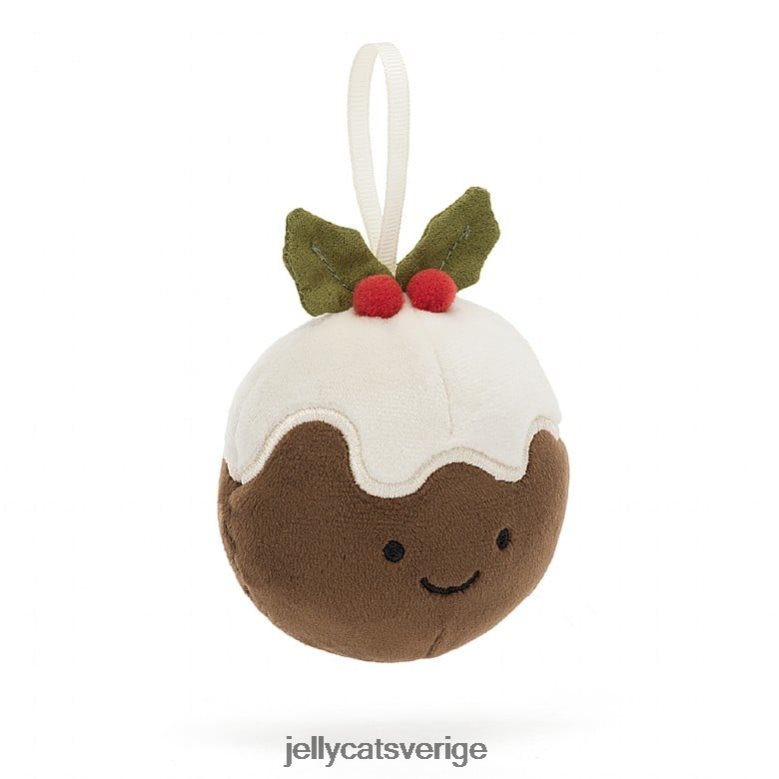 Jellycat leksak festlig dårskap jul pudding brun 4206LT39