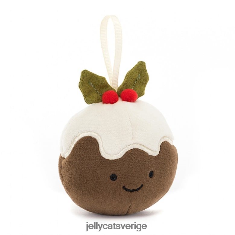 Jellycat leksak festlig dårskap jul pudding brun 4206LT39