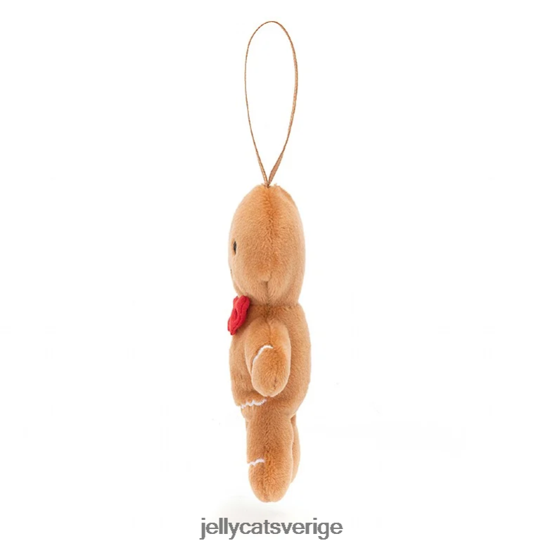 Jellycat leksak festlig dårskap pepparkaka fred beige 4206LT671