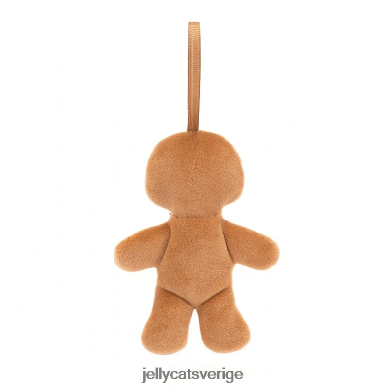 Jellycat leksak festlig dårskap pepparkaka fred beige 4206LT671