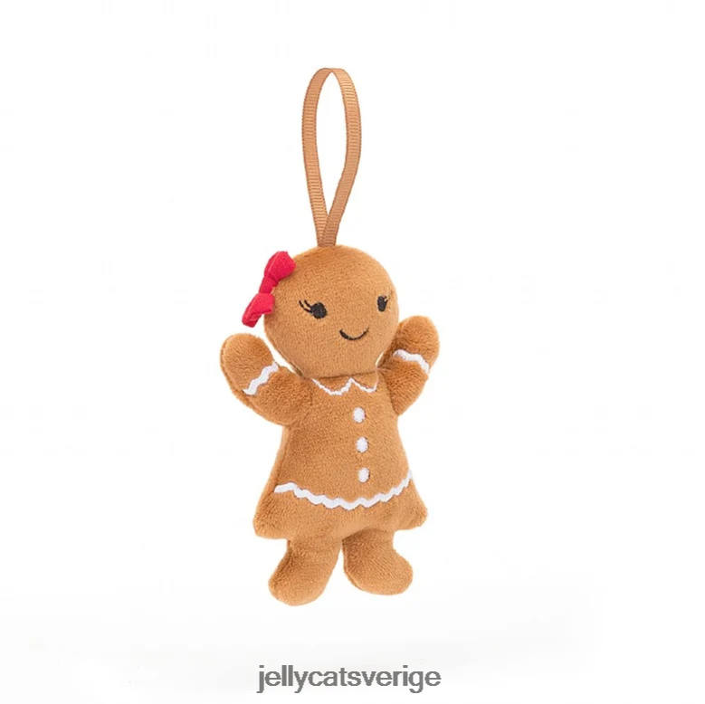 Jellycat leksak festlig dårskap pepparkakor rubin beige 4206LT627