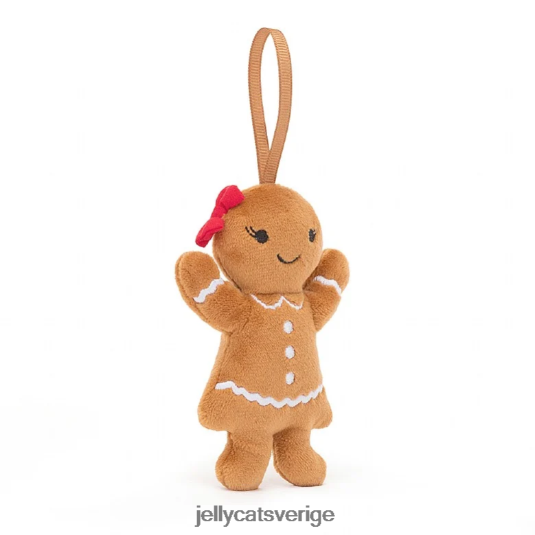 Jellycat leksak festlig dårskap pepparkakor rubin beige 4206LT627
