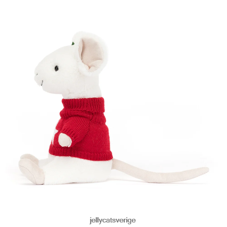 Jellycat leksak glad mus skidåkning green 4206LT233