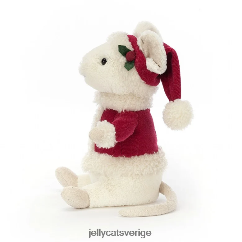 Jellycat leksak glad mus skidåkning green 4206LT233