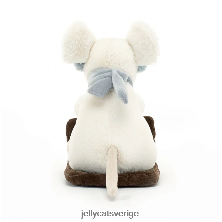 Jellycat leksak glad mus släde kräm 4206LT186