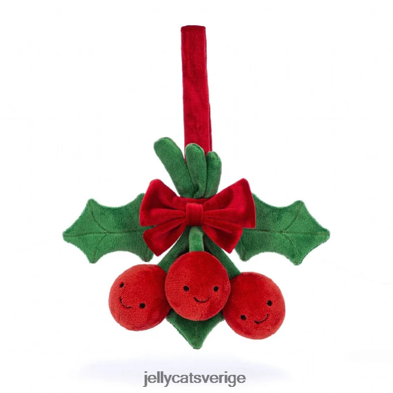 Jellycat leksak underhållande järnek röd 4206LT538