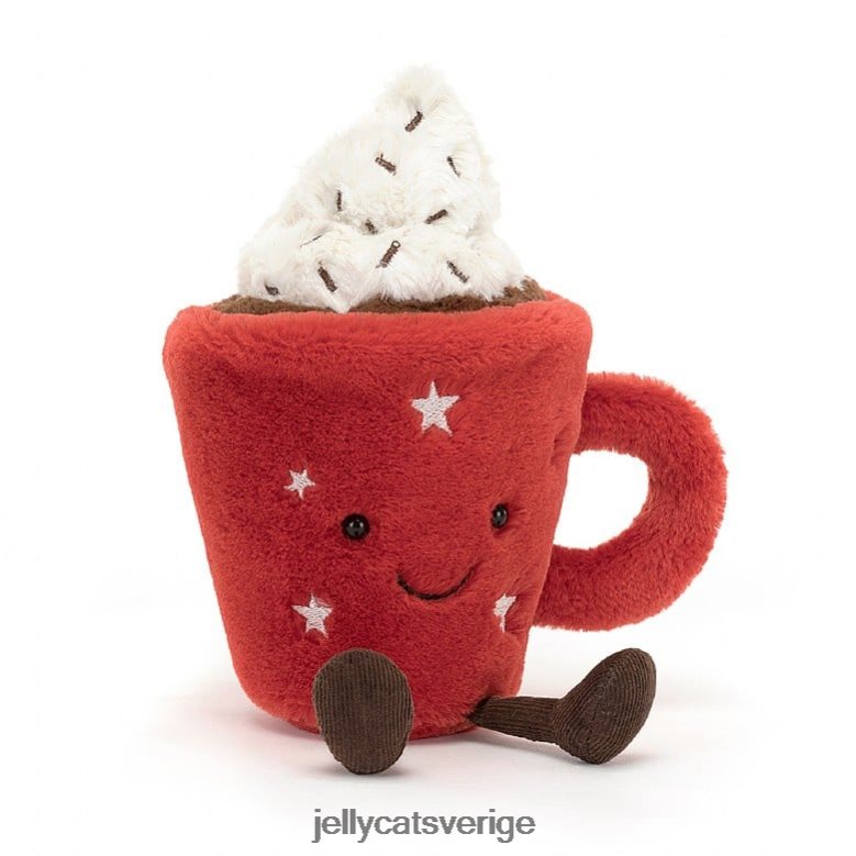 Jellycat leksak underhållande varm choklad röd 4206LT4