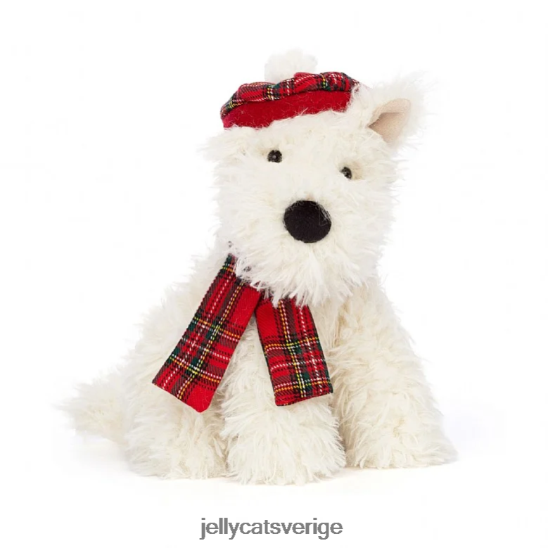 Jellycat leksak vintervärmare munro scottie dog cream 4206LT52