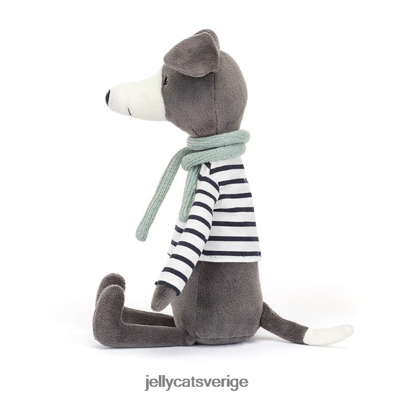 Jellycat leksak beatnik kompis whippit grå 4206LT117